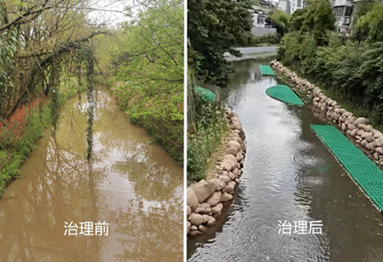 黄山占川河水体治理